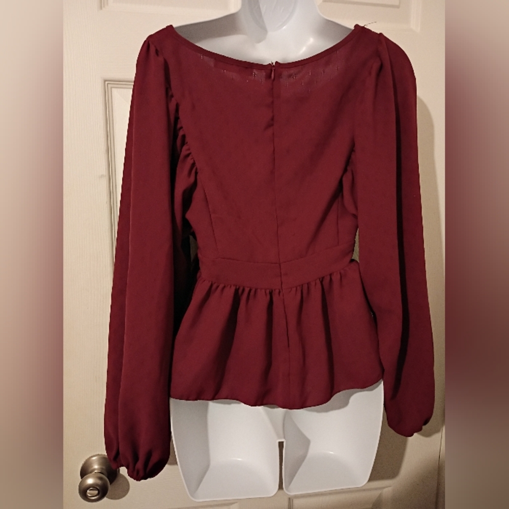 SHEIN Maroon Red ♥️ Top - Picture 2 of 8